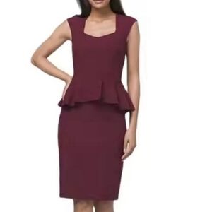 White House Black Market peplum dress